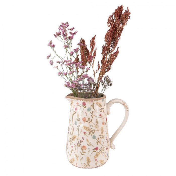 Pichet décoratif fleurs – Image 2