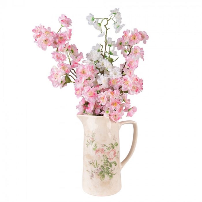 Pichet décoratif au décor floral – Image 2