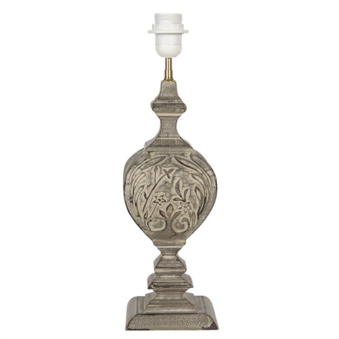 Pied de lampe en bois