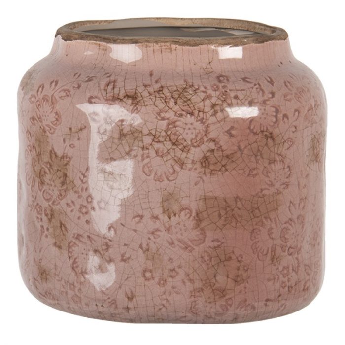 Pot d'intérieur décor floral