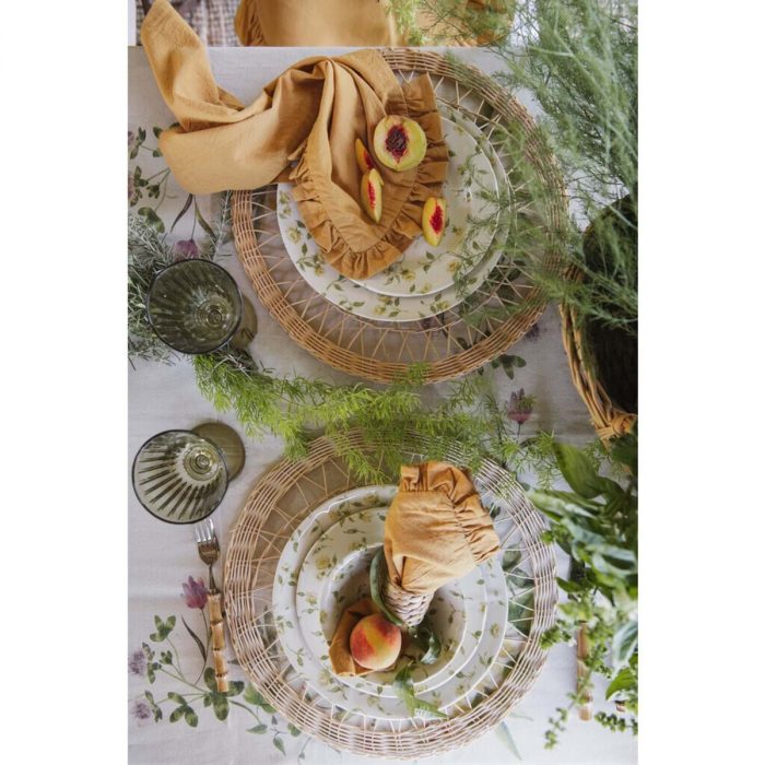 Nappe ronde au décor floral – Image 2