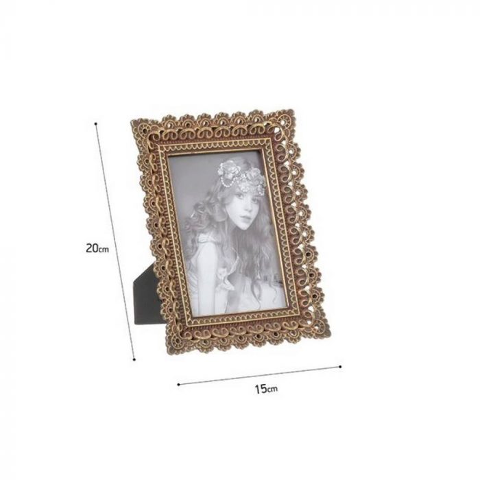 Cadre photo en résine dorée – Image 2
