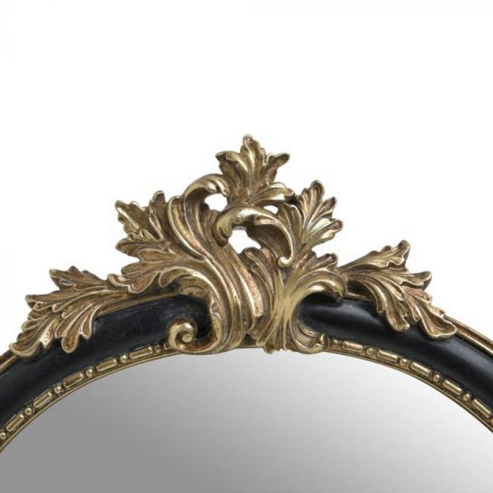 Miroir en résine noir/or – Image 2