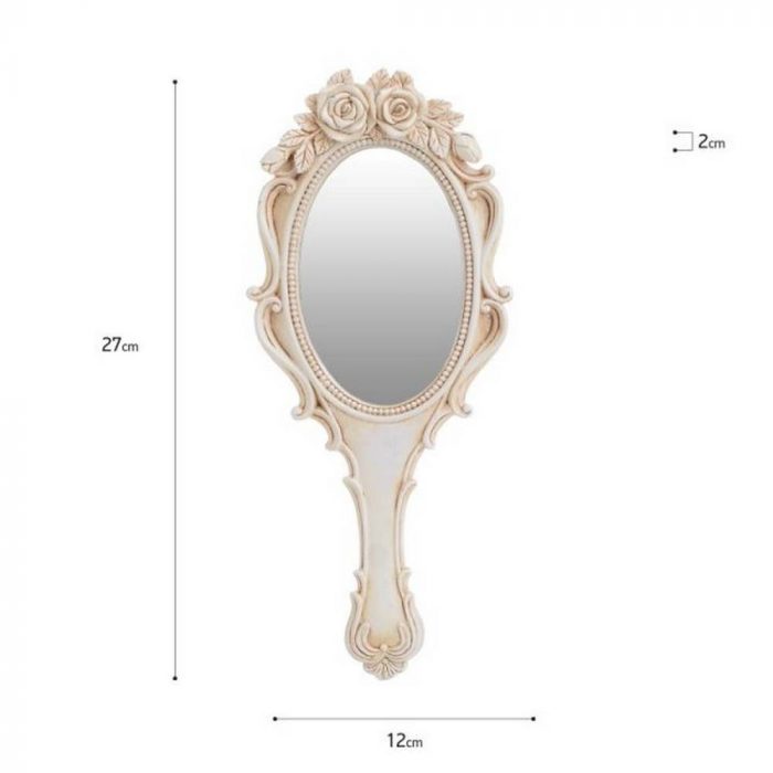 Petit miroir à main en résine – Image 2