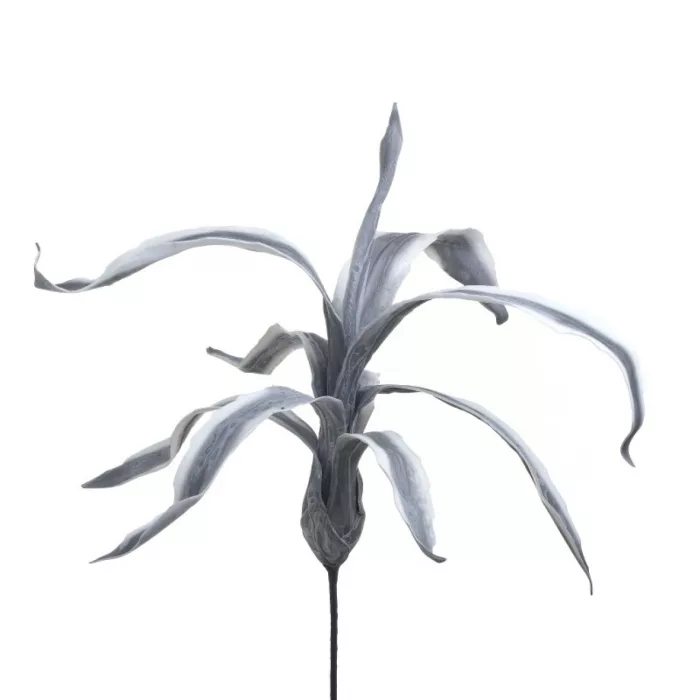 Fleur artificielle grise
