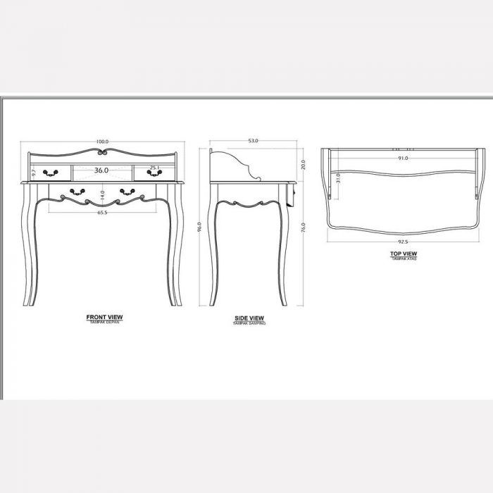 Bureau blanc – Image 3