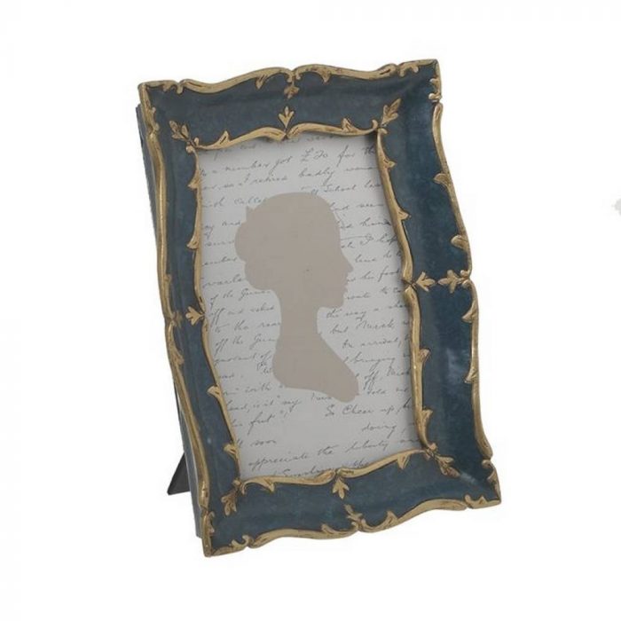 Cadre photo bleu baroque