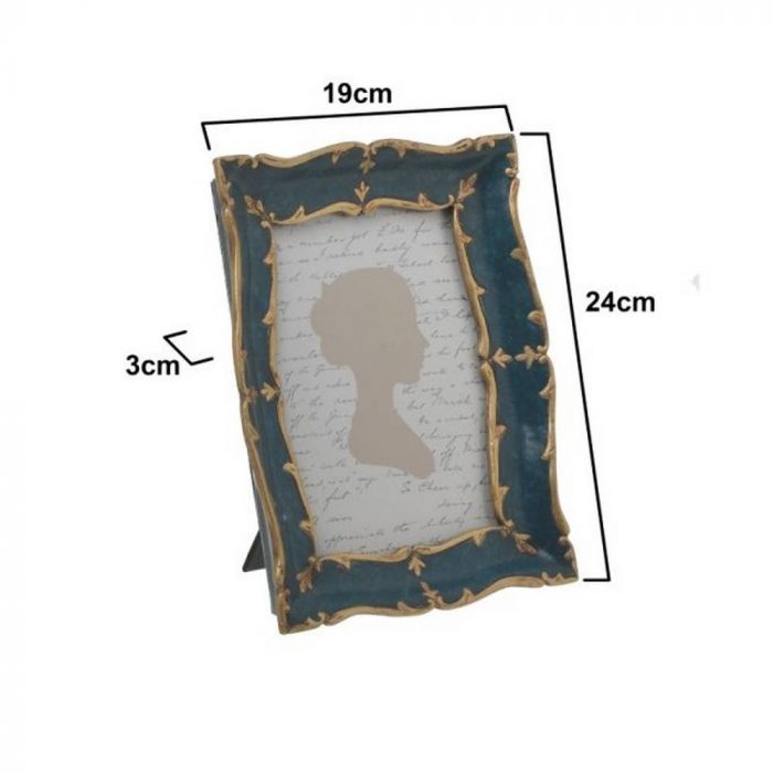 Cadre photo bleu baroque – Image 2