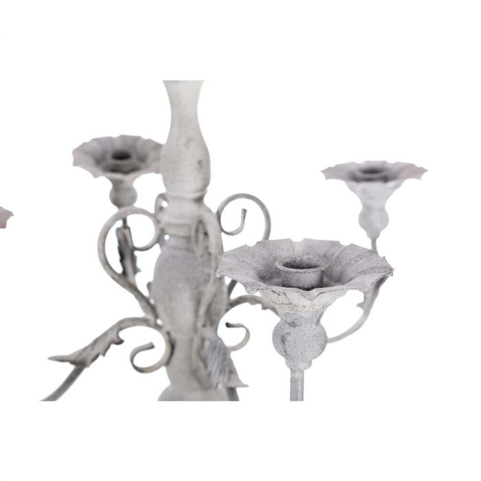 Candélabre en métal gris – Image 3