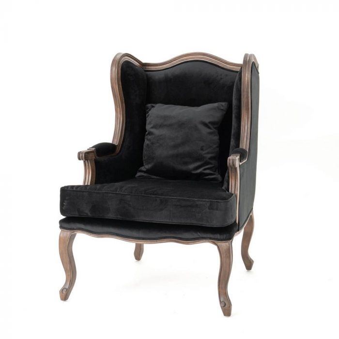 Cabriolet velours noir
