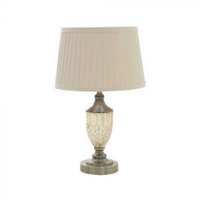 Lampe avec abat-jour plissé