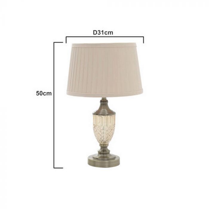 Lampe avec abat-jour plissé – Image 2