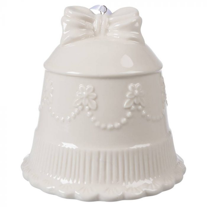 Cloche en céramique blanche