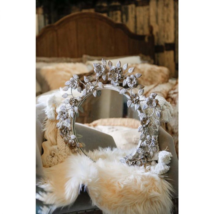 Miroir rond en métal – Image 2
