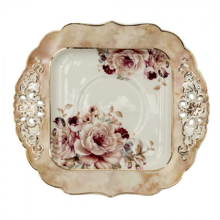 Tasse + soucoupe fleurs – Image 3
