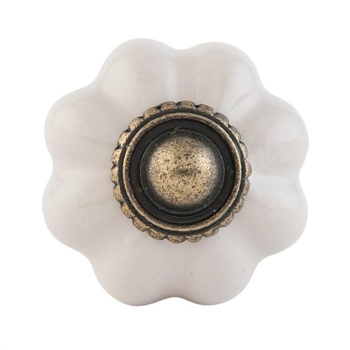 Bouton de porte crème