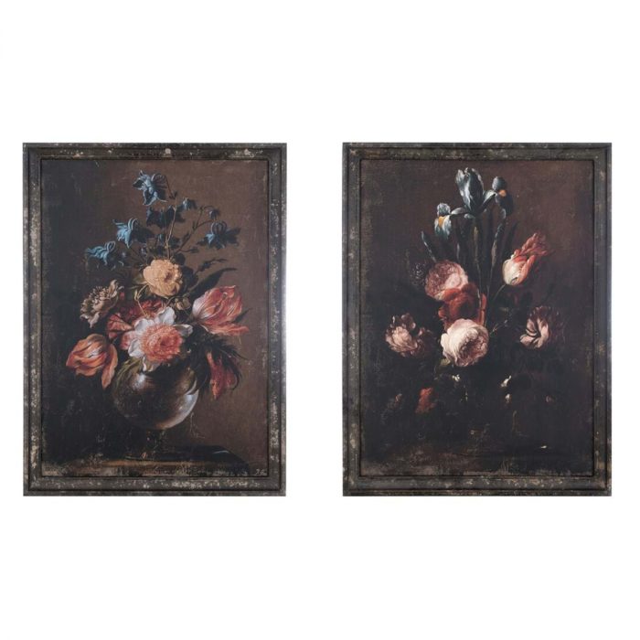Tableau en bois fleurs