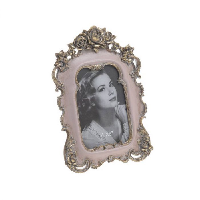Cadre photo baroque rose
