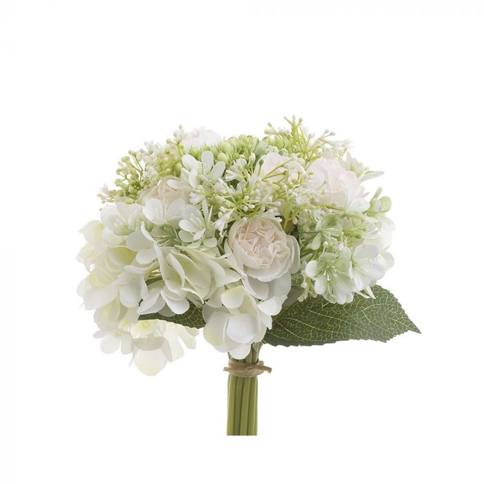 Petit bouquet artificiel blanc