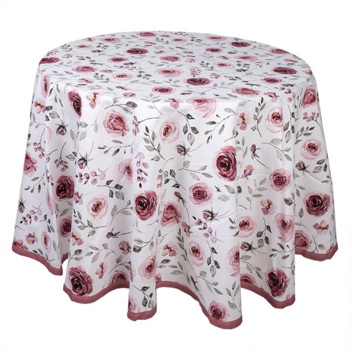 Nappe ronde en coton