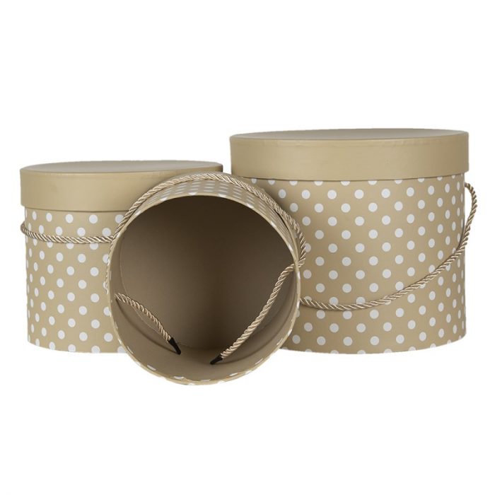 Set de 3 boîtes rondes à pois – Image 2