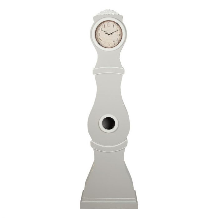 Horloge en bois gris