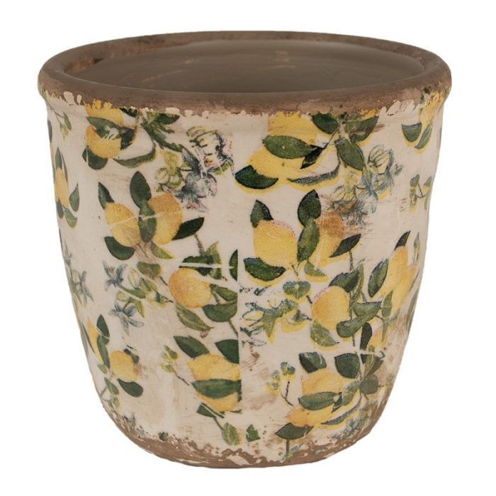 Pot de fleurs citrons