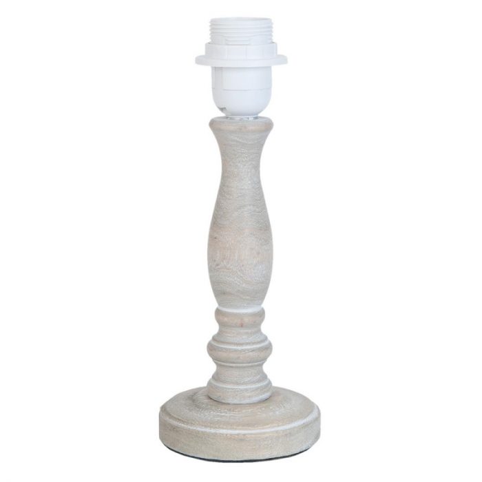 Pied de lampe en bois