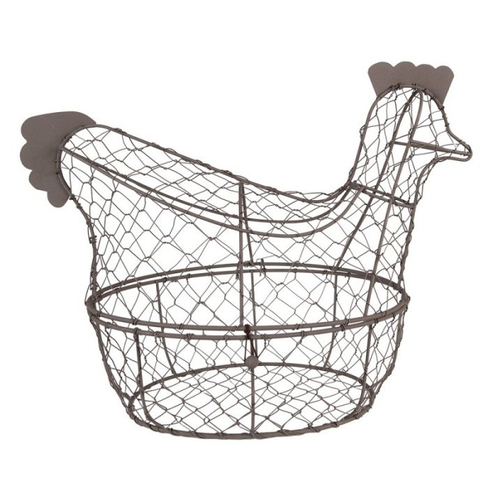 Panier en forme de poule