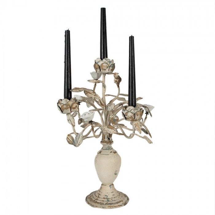 Chandelier fleurs céramique – Image 4