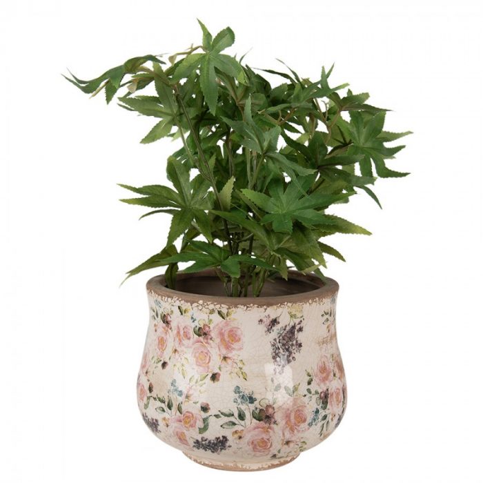 Pot de fleurs rose parme – Image 2