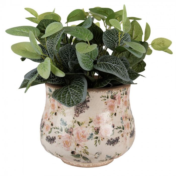 Pot de fleurs décor floral – Image 2