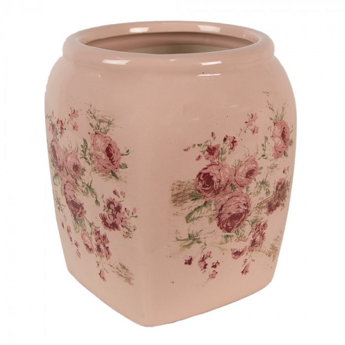 Pot de fleurs rose petit modèle – Image 2