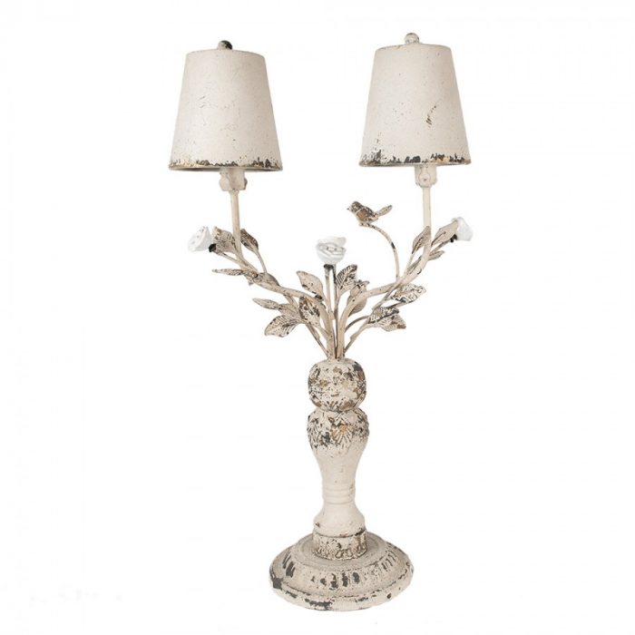 Lampe en métal crème – Image 3