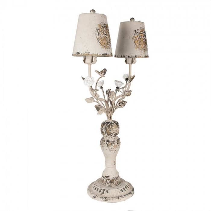 Lampe en métal crème – Image 2