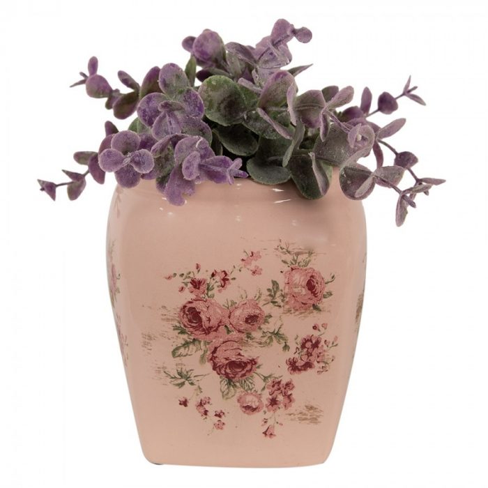 Pot de fleurs rose petit modèle – Image 3