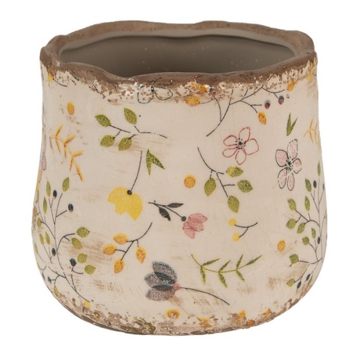 Pot de fleurs multi-couleurs