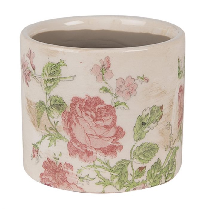 Pot de fleurs d'intérieur rose