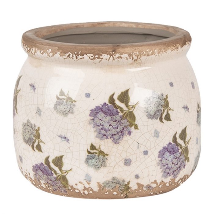 Pot fleurs bleues