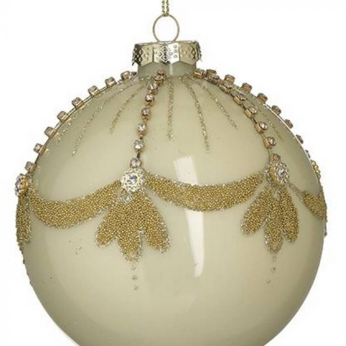 Boule de Noël crème