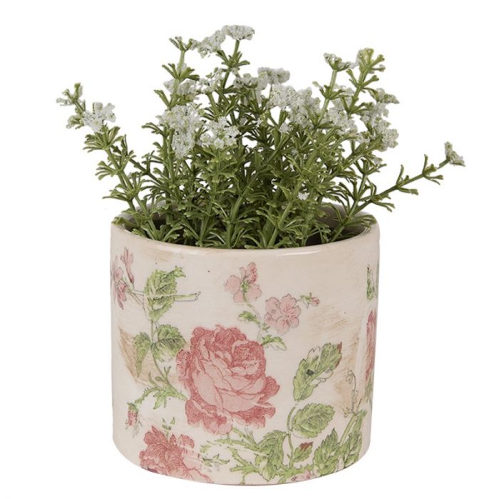 Pot de fleurs d'intérieur rose – Image 2
