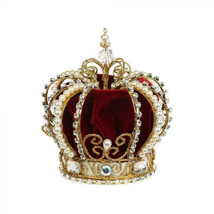 Couronne avec velours rouge