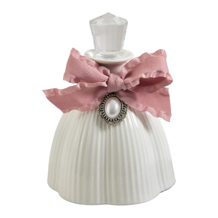 Diffuseur de parfum Marie-Antoinette côtelé blanc 200 ml - Secret de Santal – Image 2