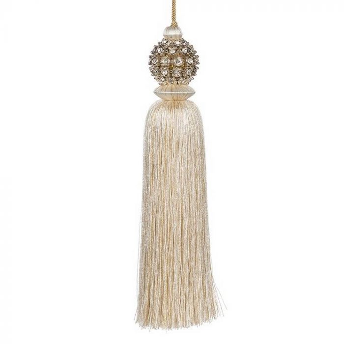 Pompon bijoux crème