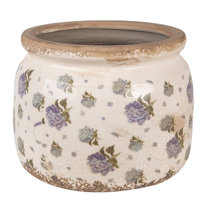 Pot de fleurs rond