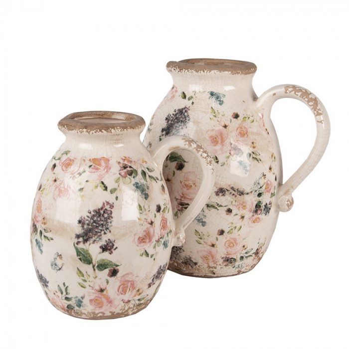Pichet décor floral romantique – Image 4