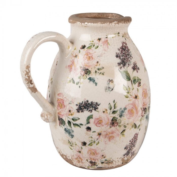 Pichet décor floral romantique – Image 3