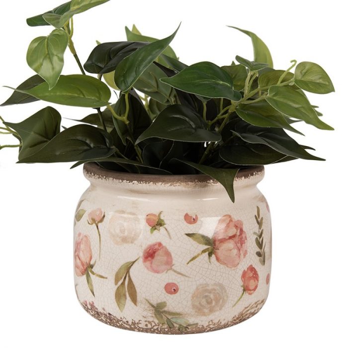 Pot de fleurs rond en céramique – Image 2
