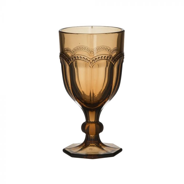 Verre à vin teinté ambre