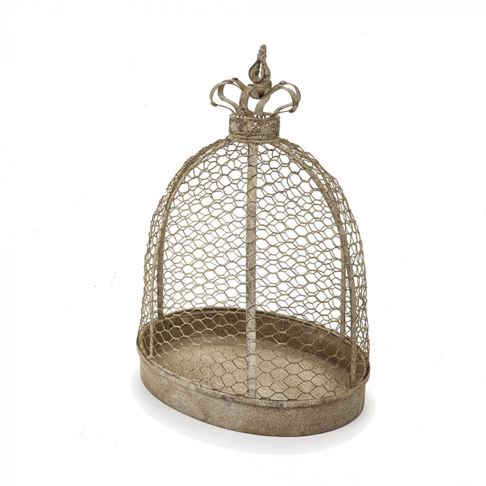 Cage à oiseaux ovale grand modèle